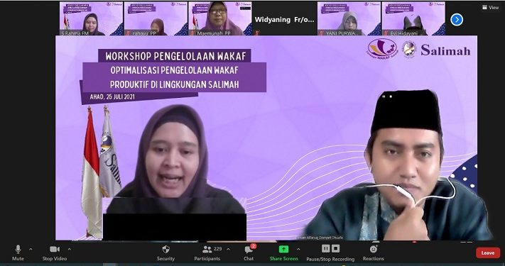 Lembaga Wakaf Salimah Gelar Webinar Optimalisasi Wakaf Produktif