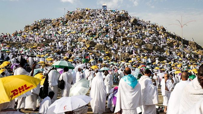 Jamaah Haji Tiba di Gunung Arafah