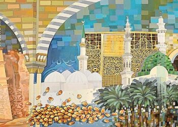 Perjalanan Haji Tergambar dalam Mural di Bandara Jeddah