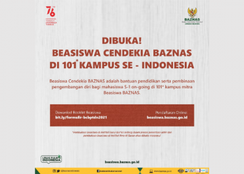 Beasiswa Cendekia Baznas untuk Mahasiswa S1