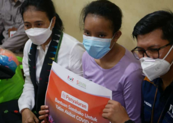 Forum Zakat Salurkan Bantuan kepada Anak Yatim bersama Menteri PPPA