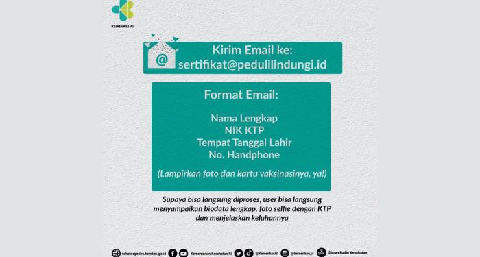 Lakukan ini saat Sertifikat Vaksinasi Bermasalah