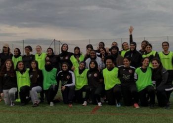 Asosiasi Olahraga Muslimah Dikunjungi Bintang Sepak Bola Inggris