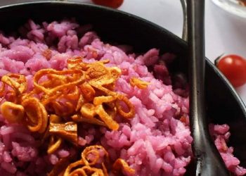 Resep Nasi Uduk Ungu Gurih Kekinian
