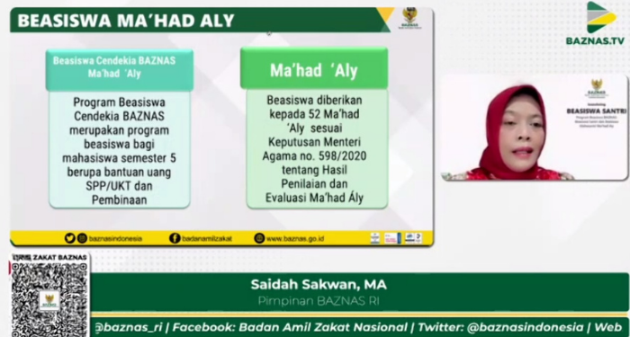 Beasiswa Cendekia Ma’had ‘Aly untuk Mahasiswa Semester 5 dan Beasiswa untuk Santri