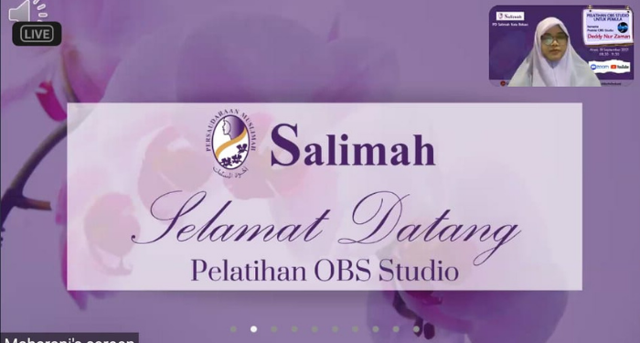 Salimah Kota Bekasi Selenggarakan Pelatihan OBS Studio