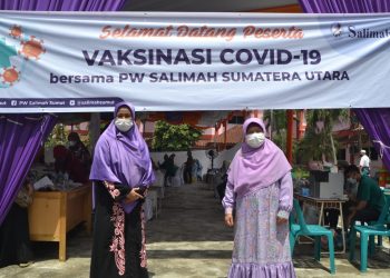 Salimah Sumut Gelar Vaksinasi Dosis Pertama
