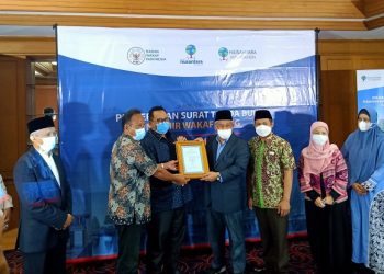 Inka Nusantara Madani Terima Sertifikat Nazhir Wakaf