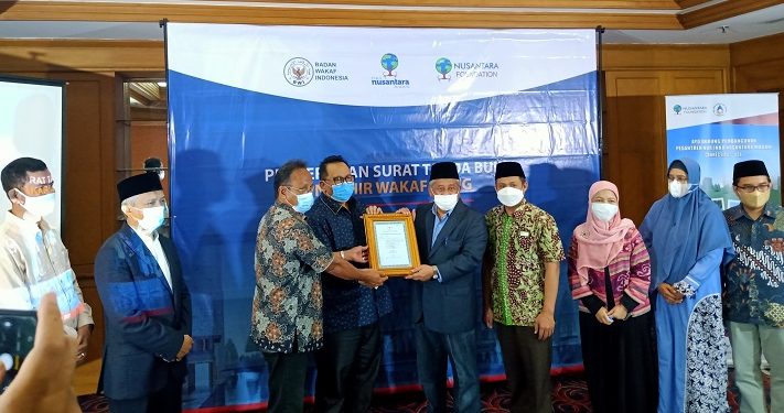 Inka Nusantara Madani Terima Sertifikat Nazhir Wakaf