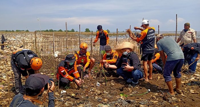 Peringatan WCD: Dompet Dhuafa bersama Tabur BankSa Tanam 1000 Mangrove