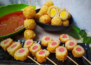 Menu Cilok Crispy Kuah Kacang Recommended Temani Harimu di Rumah Saja