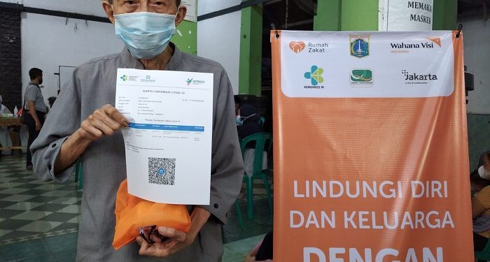 Wahana Visi Indonesia Bersama Rumah Zakat Membantu Percepatan Program Vaksinasi Di Jakarta