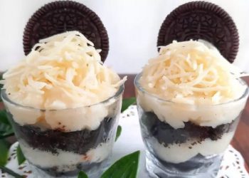 Resep Oreo Cheese Cake Hitam Putih