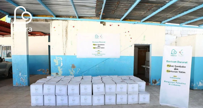 Adara Relief International Salurkan Bantuan Kemanusiaan ke Pengungsian Palestina