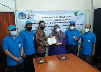 Teken MoU, Dompet Dhuafa Lampung dan IKABI FMIPA UNILA Jalin Kolaborasi Kebaikan