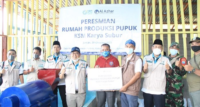 Dorong Peternakan Terintegrasi, LAZ Al Azhar dan YBM PLN Hadirkan Rumah Produksi Pupuk