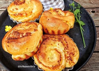 Resep Cheddar Cup Bread ala Icha Savitry