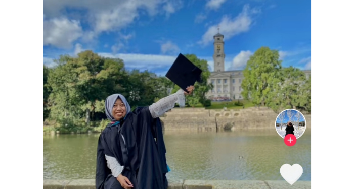 Viral di Tiktok, Mahasiswi ini Pernah Dapat IP 2,57, tapi Bisa Lolos Beasiswa LPDP di Inggris