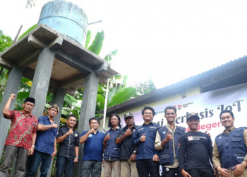 Aquifera dan NPC Bangun Pipanisasi Air Bersih Berbasis IoT di Kampung Pasir Petir