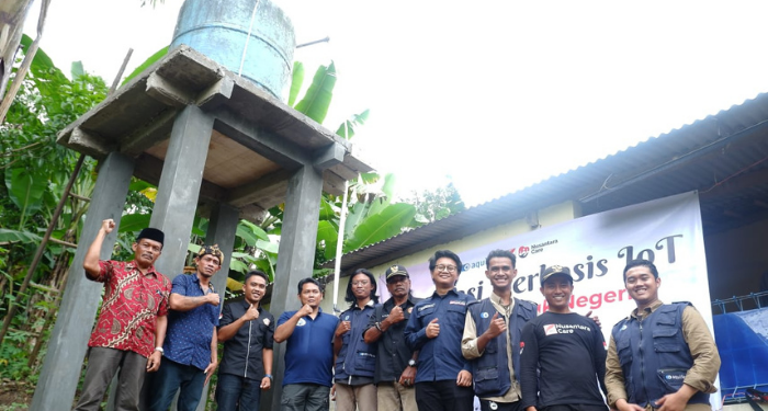 Aquifera dan NPC Bangun Pipanisasi Air Bersih Berbasis IoT di Kampung Pasir Petir
