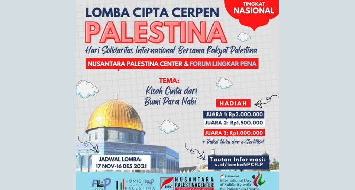 NPC dan FLP Adakan Lomba Cipta Cerpen Palestina