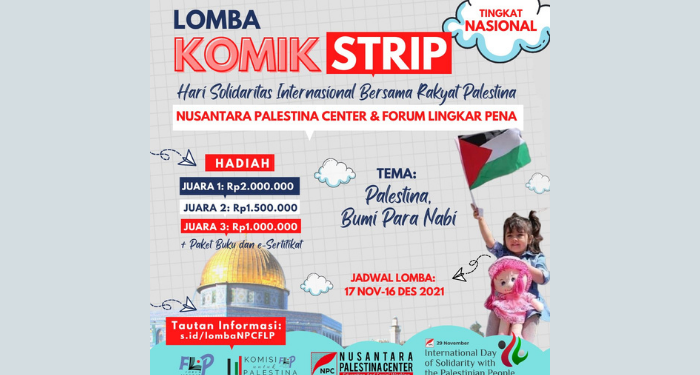 Peringati Hari Solidaritas Internasional Palestina, NPC Adakan Lomba Membuat Komik Setrip