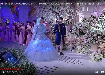 Ria Ricis dan Teuku Ryan Tampil sebagai Ratu dan Raja di Resepsi Pernikahan