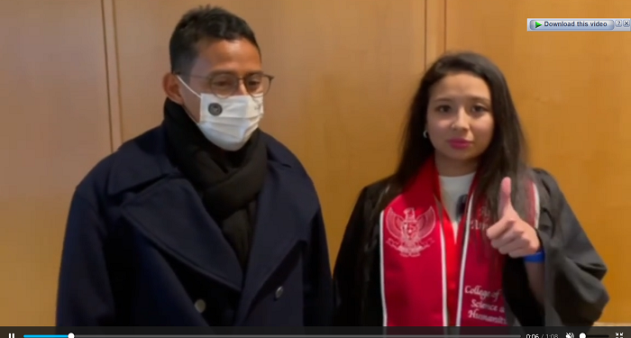 Putri Sulung Sandiaga Uno Lulus Cum Laude di Amerika Serikat