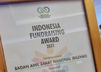 BAZNAS Kembali Raih Indonesia Fundraising Award 2021