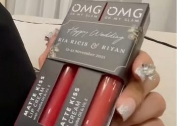 Oh My Glam Matte Kiss Lip Cream Hadir Mewarnai Pernikahan Ria Ricis