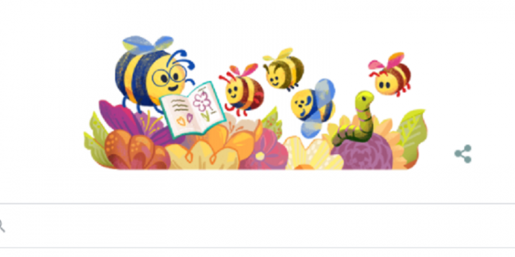 Hari Guru, Google Doodle Tampilkan Ibu Guru Lebah