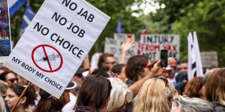 Ribuan Warga Australia Demo Menolak Vaksinasi COVID-19