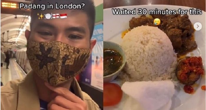 Seporsi Nasi Padang di London Seharga Rp339 Ribu