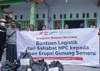 Bantu Korban Erupsi Semeru, NPC Salurkan 50 Paket Sembako