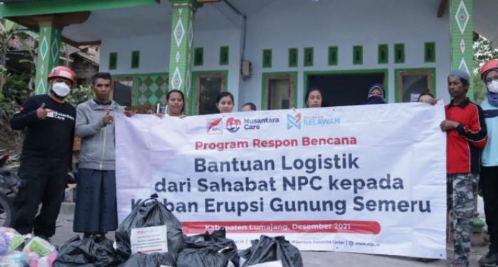 Bantu Korban Erupsi Semeru, NPC Salurkan 50 Paket Sembako
