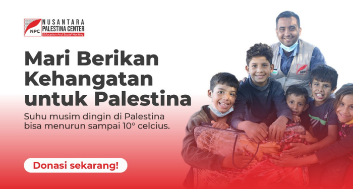 NPC Buka Donasi untuk Bantu Hangatkan Palestina Hadapi Musim Dingin Ekstrem