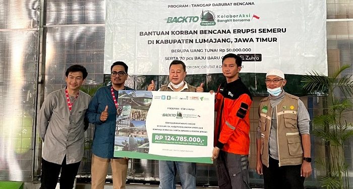 DD Tekno bersama LinkAja Syariah dalam program masjedAja Salurkan donasi Kemanusiaan