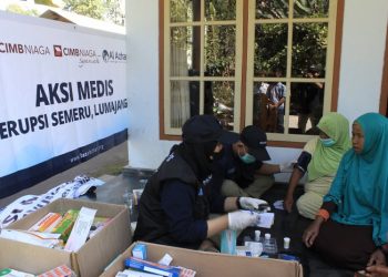 LAZ Al Azhar dan CIMB Niaga Beri Pelayanan Medis Gratis Untuk Pengungsi Erupsi Semeru