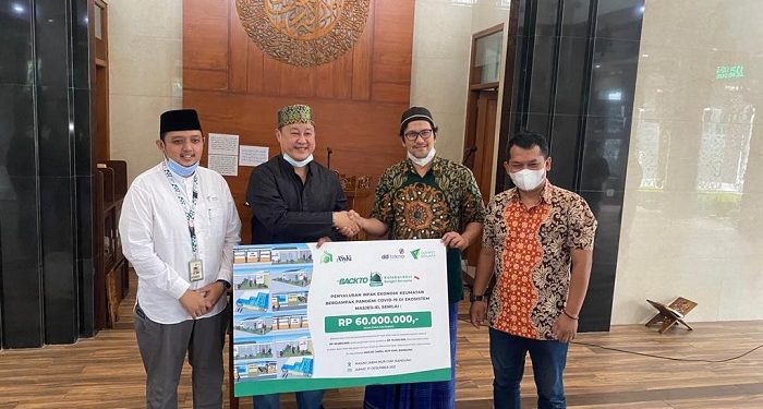 DD Tekhno Salurkan Fasilitas Sarana Foodcourt dan Toko Usaha Serambi MasjId