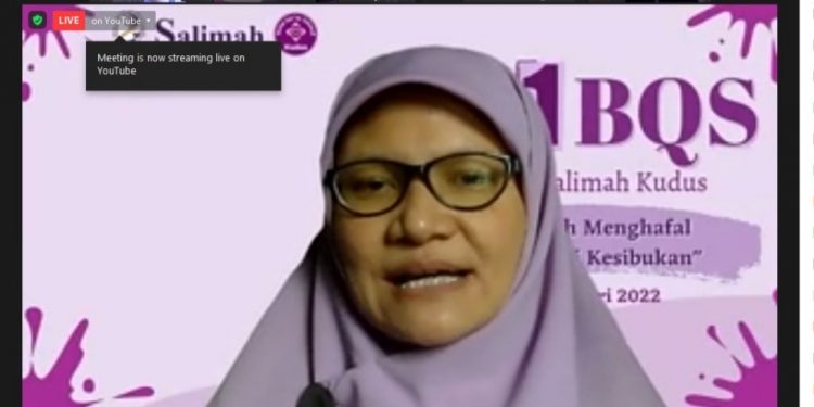 Komunitas Baitul Qur’an Salimah Kudus Gelar Award dan Webinar Kiat Menghafal Al-Qur’an