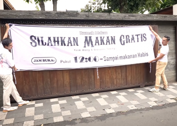 Baim Wong dan Giovanni Tobing Buka Rumah Makan Gratis Bagi yang Membutuhkan