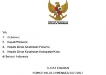 Kemenkes Terbitkan Surat Edaran Pencegahan Kasus Covid-19 Varian Omicron
