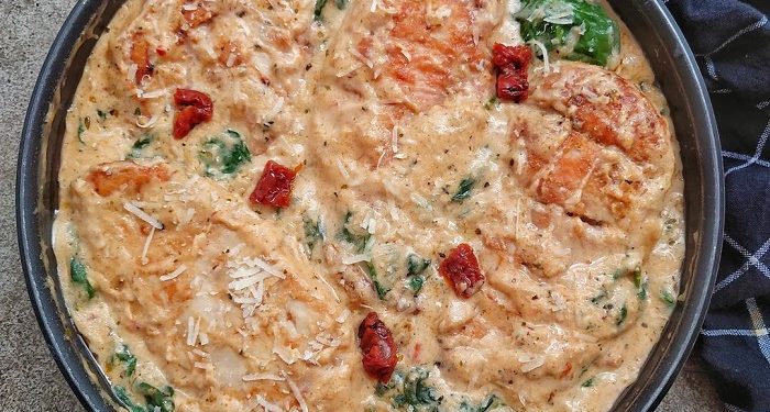 Resep Creamy Tuscan Chicken untuk Kamu yang Ingin Diet Keto