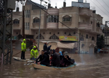 Curah Hujan Tinggi, Banjir Besar Melanda Gaza