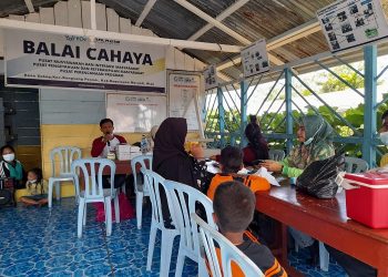 Warga Dusun Bandaraya Manfaatkan Saung Ilmu untuk Tempat Vaksin