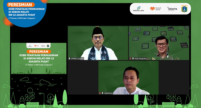 Rumah Zakat Resmikan KSBB Penataan Pemukiman di Kebun Melati Jakarta Pusat