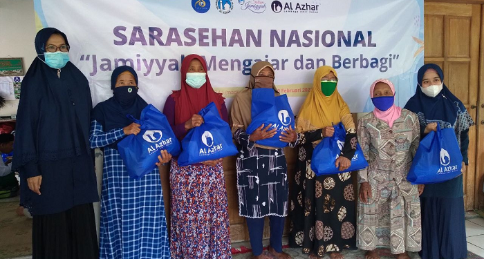 LAZ Al Azhar dan Salam Jamiyyah Al Azhar Indonesia Gelar Bakti Sosial Salurkan Ribuan Paket Bantuan
