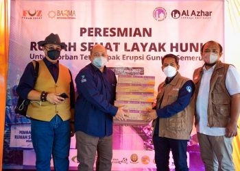 LAZ Al Azhar Resmikan Rumah Sehat Layak Huni untuk Penyintas Semeru