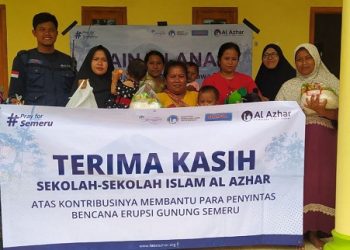 Jamiyyah Al Azhar Kirimkan Bantuan Mainan Anak untuk Penyintas Gunung Semeru