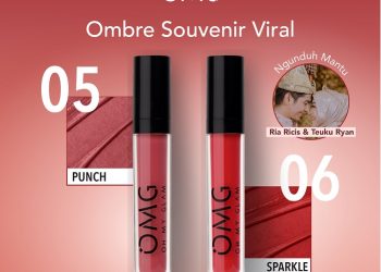 OMG Oh My Glam Matte Kiss Lip Cream Warnai Prosesi Ngunduh Mantu Ria Ricis dan Teuku Ryan